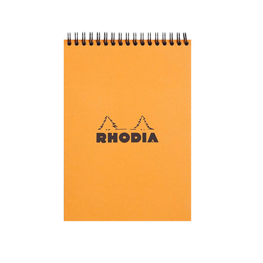Rhodia Classic Spiral Orange Notepad - A5, Ruled