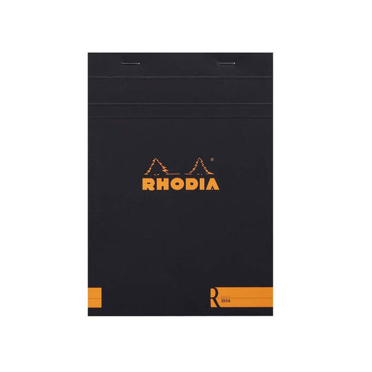 Rhodia No.16 "Le R" Black Notepad - A5, Plain