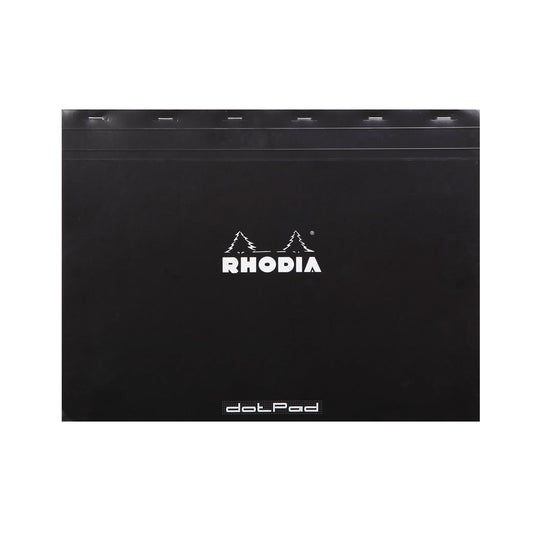 Rhodia No. 38 Black Notepad - A3+, Dotted