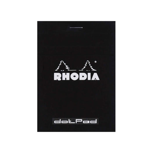 Rhodia No. 12 Black Notepad - Small, Dotted