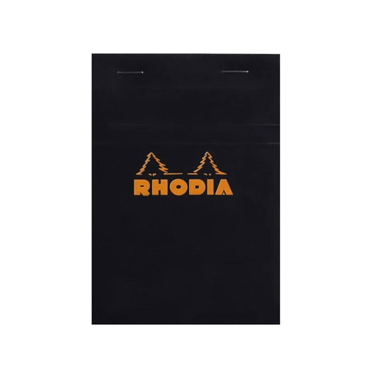 Rhodia No.13 Black Notepad - A6, Squared