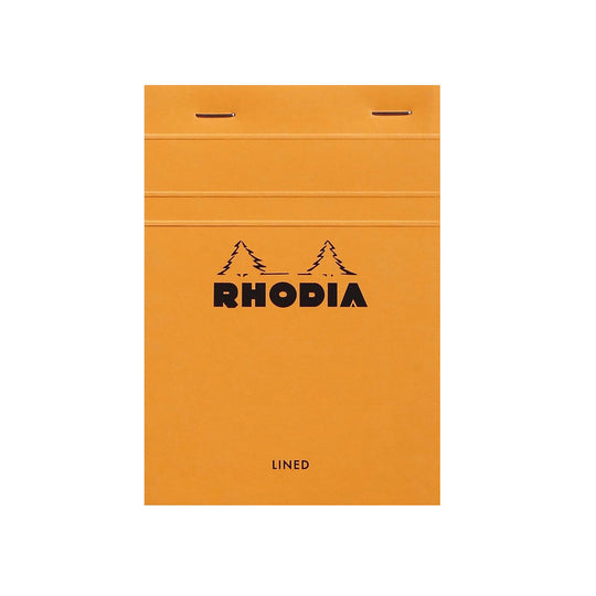 Rhodia No.13 Orange Notepad - A6, Ruled