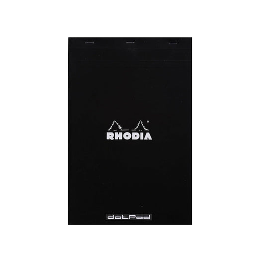 Rhodia No.19 Black Notepad - A4+, Dotted