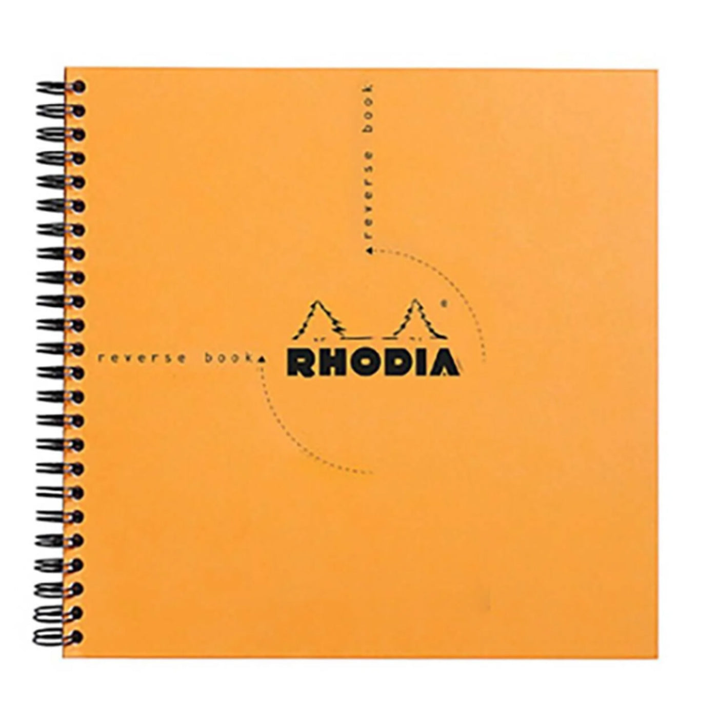 Rhodia Reverse Large Ruled Notepad, Orange - Spiral 1