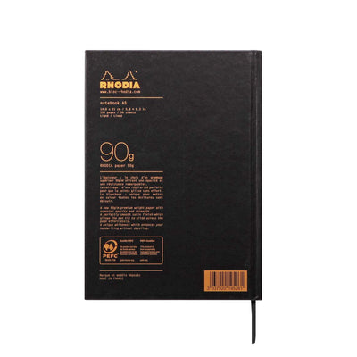 Rhodiactive Hardcover Black Notebook - A5 Ruled 6