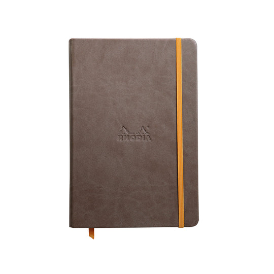 Rhodiarama Hard Cover Chocolate Notebook - A5, Ruled