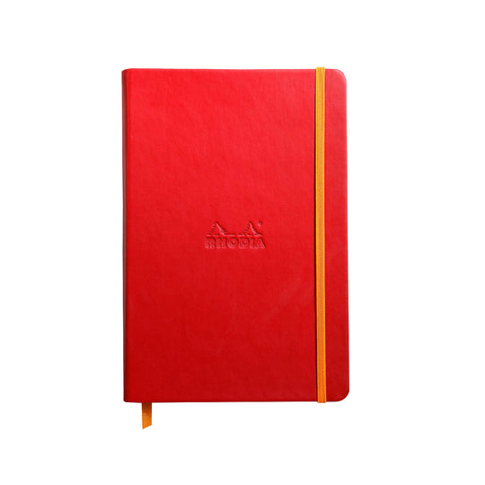Rhodiarama Hard Cover Poppy Notebook - A5, Ruled
