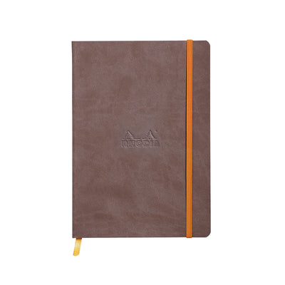 Rhodiarama Soft Cover Chocolate Notebook - A5 Ruled 1