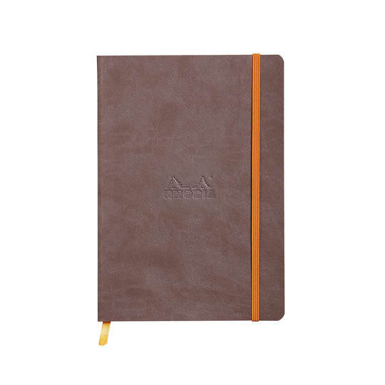 Rhodiarama Soft Cover Chocolate Notebook - A5, Ruled