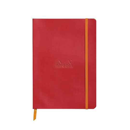 Rhodiarama Soft Cover Poppy Notebook - A5, Dotted