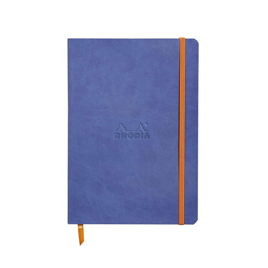 Rhodiarama Soft Cover Sapphire Notebook - A5, Ruled
