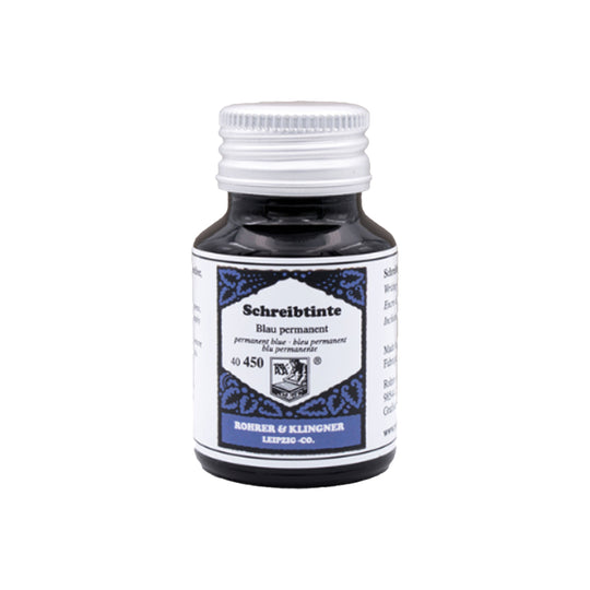 Rohrer & Klingner Blau Permanent Ink Bottle, Blue - 50ml