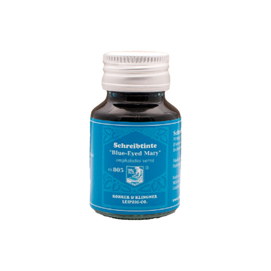 Rohrer & Klingner Blue Eyed Mary Limited Edition Ink Bottle, Turquoise - 50ml