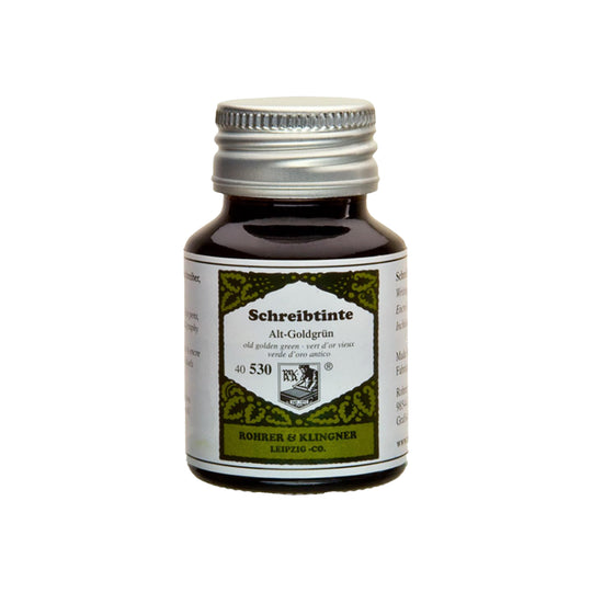 Rohrer & Klingner Goldgrun Ink Bottle, Green - 50ml
