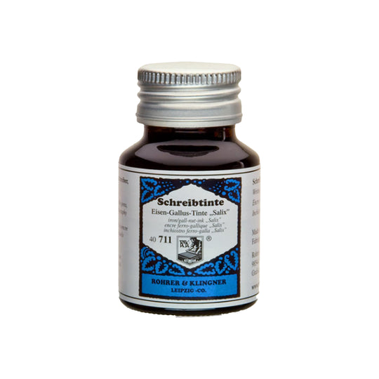 Rohrer & Klingner Iron Gall Salix Ink Bottle, Blue - 50ml