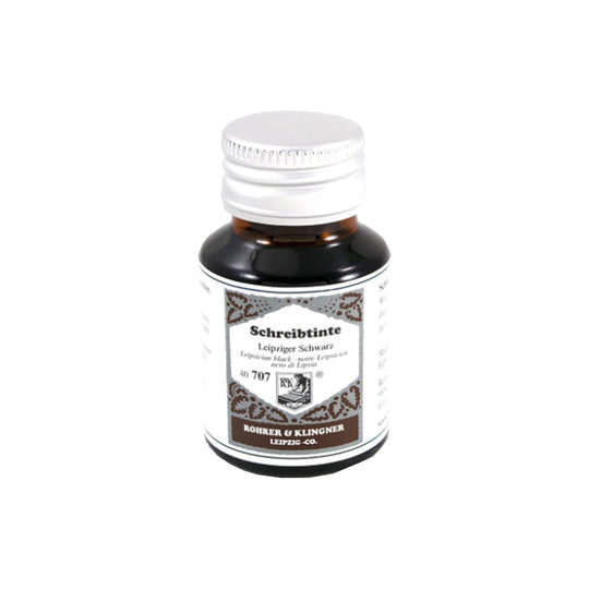Rohrer & Klingner Leipziger Schwarz Ink Bottle, Black - 50ml