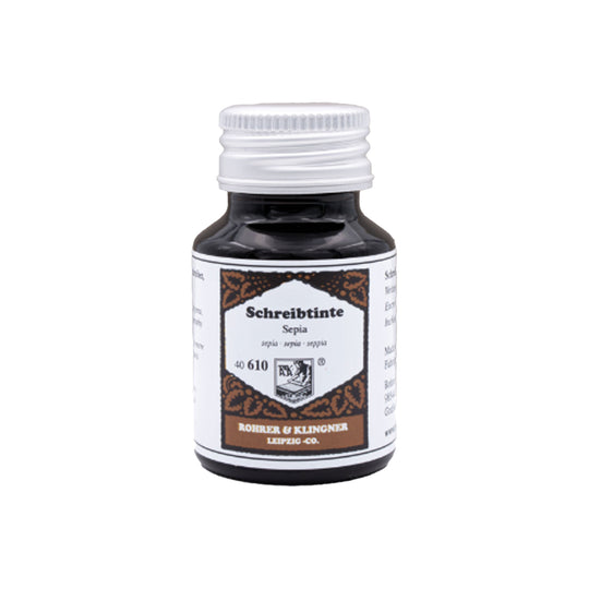 Rohrer & Klingner Sepia Ink Bottle, Brown - 50ml