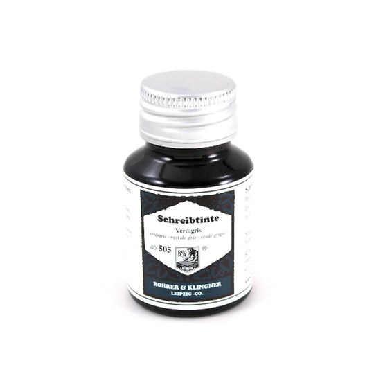 Rohrer & Klingner Verdigris Ink Bottle, Blue - 50ml