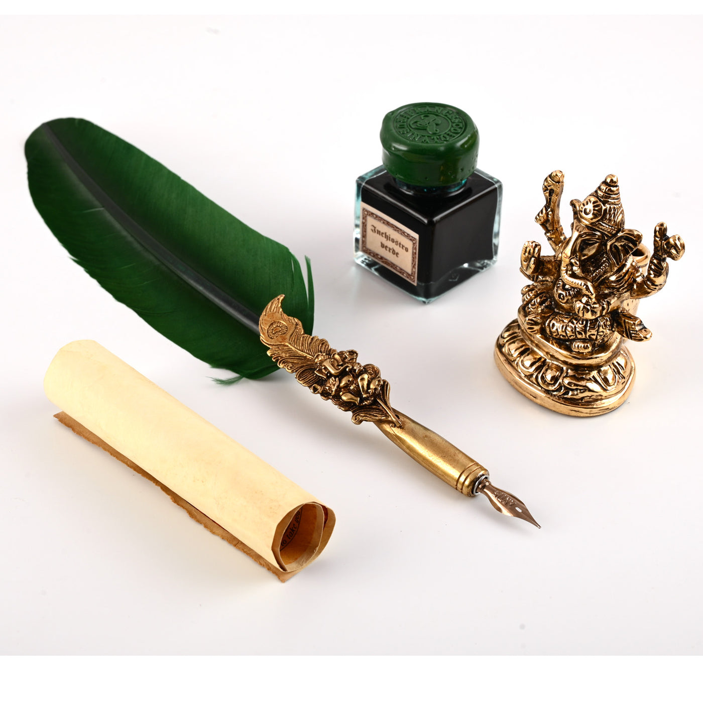 Rubinato Ganesha Quill Pen - Green 1