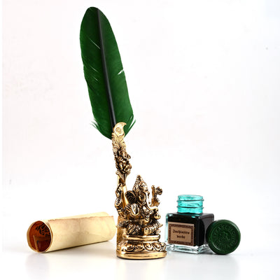 Rubinato Ganesha Quill Pen - Green 2