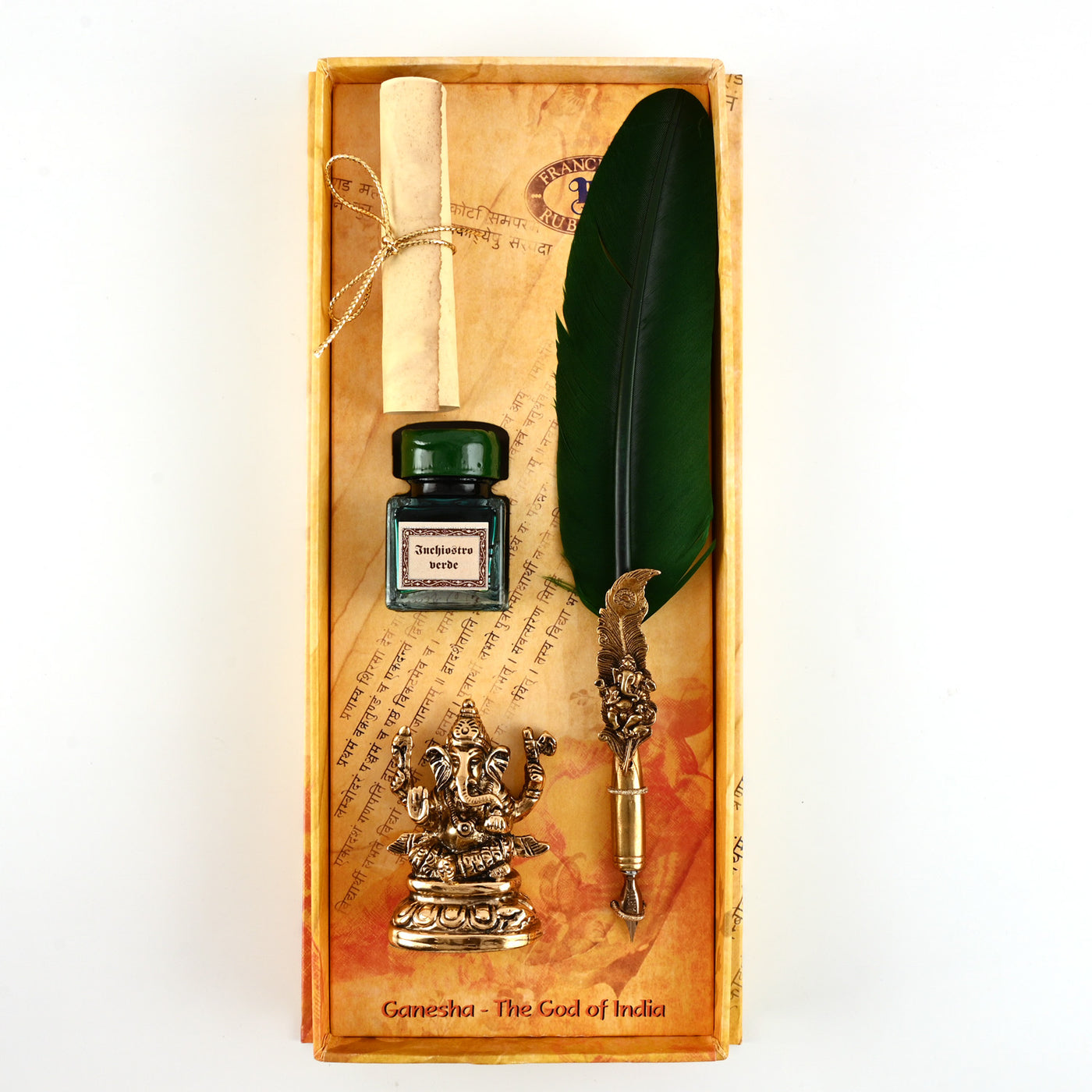 Rubinato Ganesha Quill Pen - Green 4