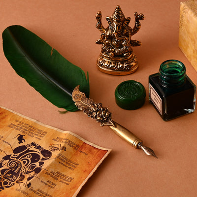 Rubinato Ganesha Quill Pen - Green 8