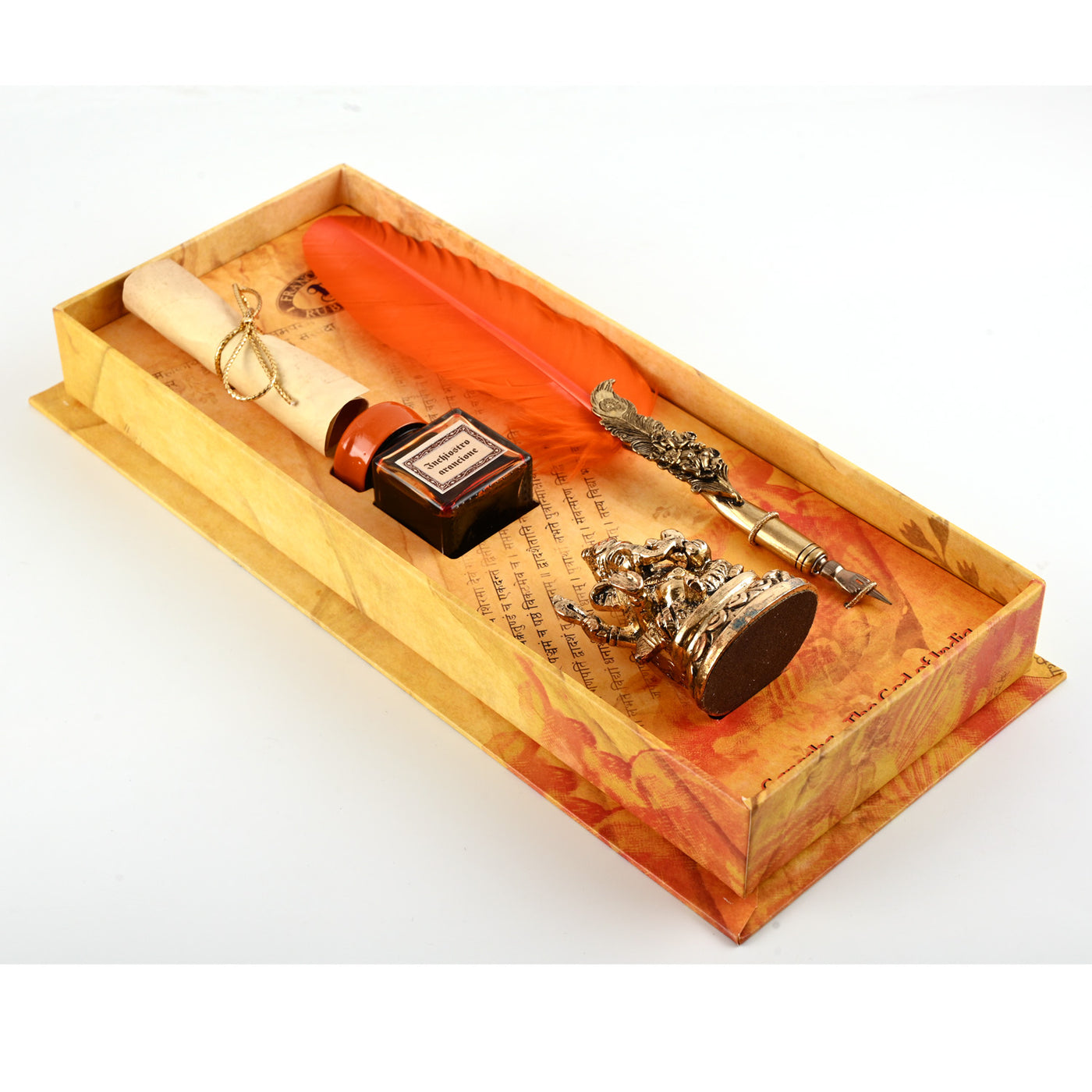 Rubinato Ganesha Quill Pen - Orange 2