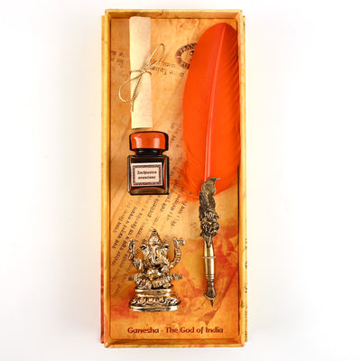 Rubinato Ganesha Quill Pen - Orange 3