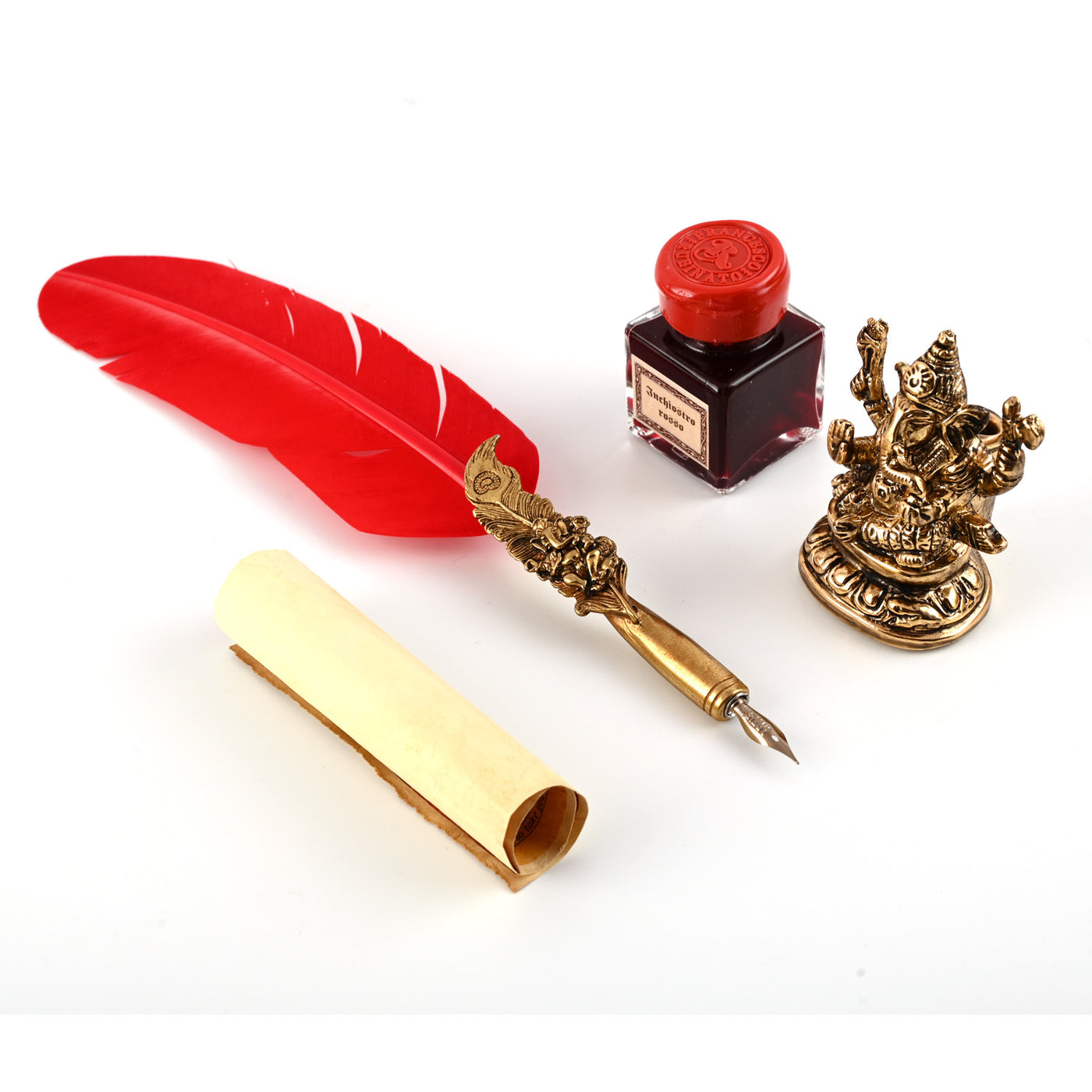 Rubinato Ganesha Quill Pen - Red 1