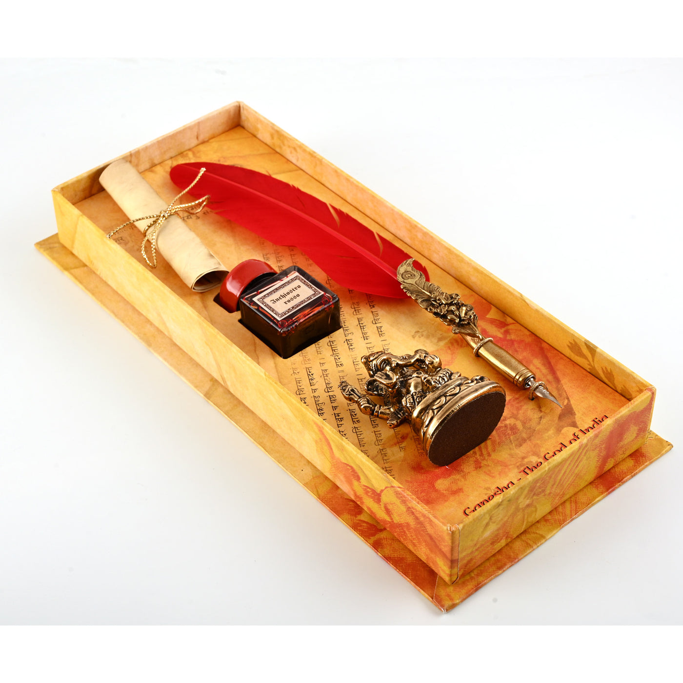 Rubinato Ganesha Quill Pen - Red 3