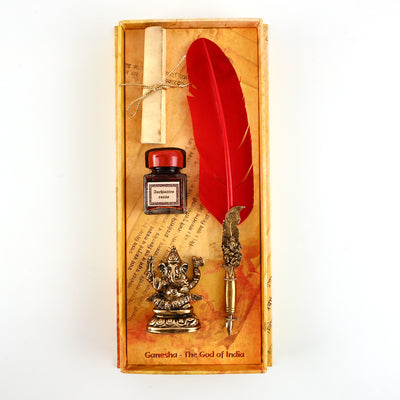 Rubinato Ganesha Quill Pen - Red 4