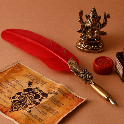 Rubinato Ganesha Quill Pen - Red 9