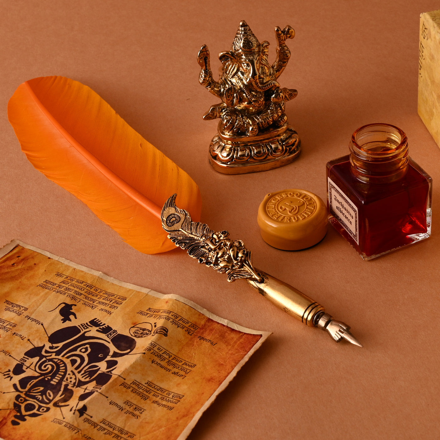 Rubinato Ganesha Quill Pen - Yellow 8