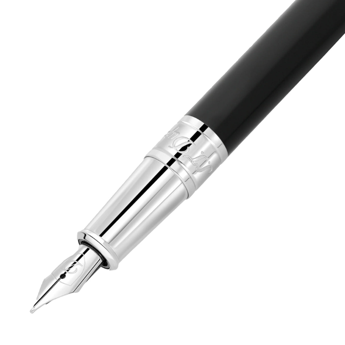 S. T. Dupont D-Initial Fountain Pen - Black CT