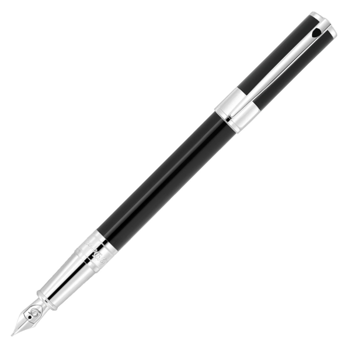 S. T. Dupont D-Initial Fountain Pen - Black CT