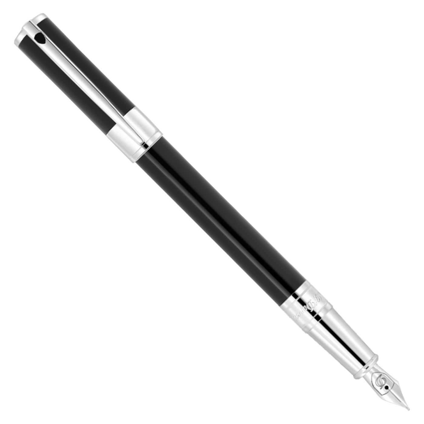 S. T. Dupont D-Initial Fountain Pen - Black CT