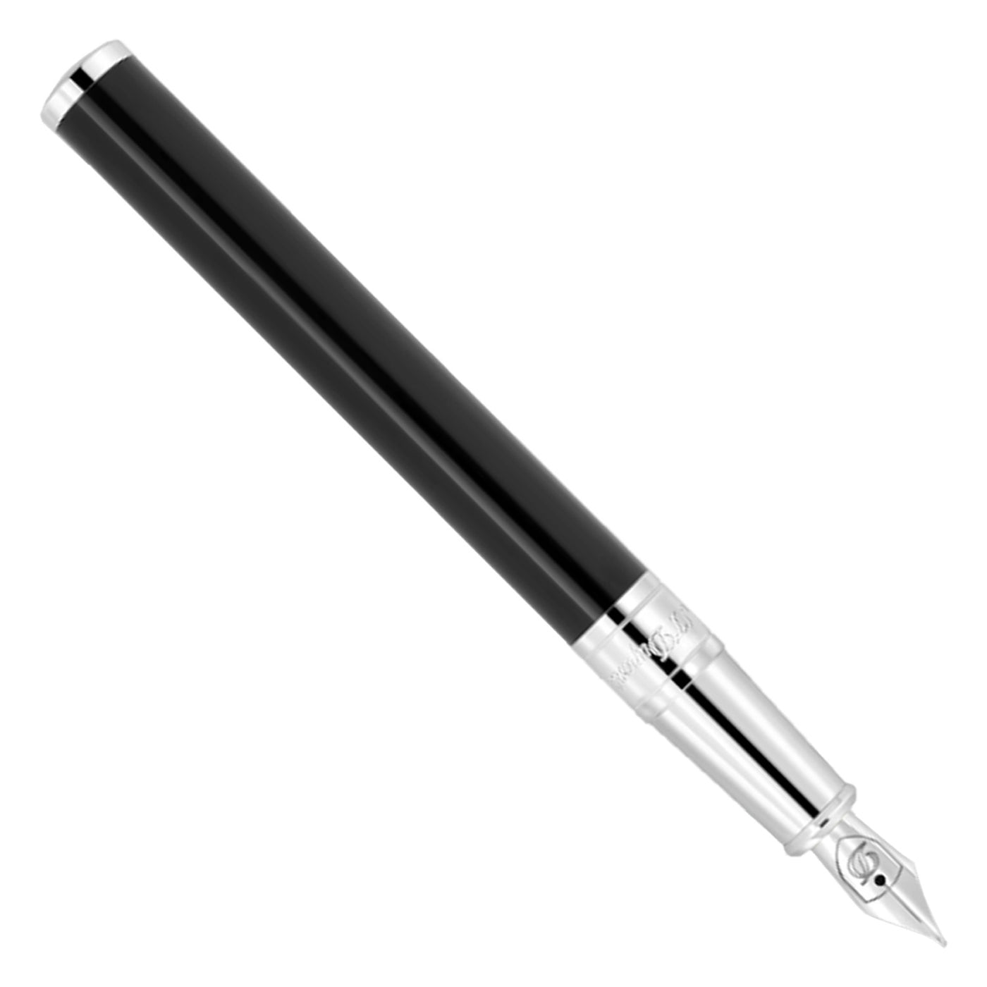 S. T. Dupont D-Initial Fountain Pen - Black CT