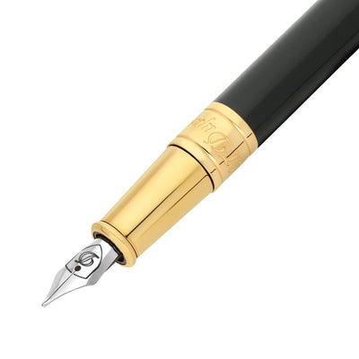 S. T. Dupont D-Initial Fountain Pen - Black GT