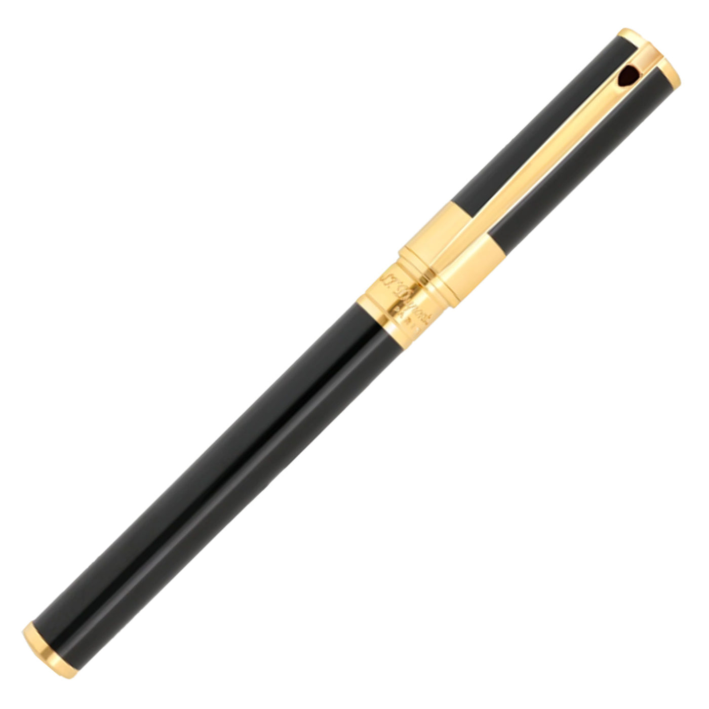 S. T. Dupont D-Initial Fountain Pen - Black GT