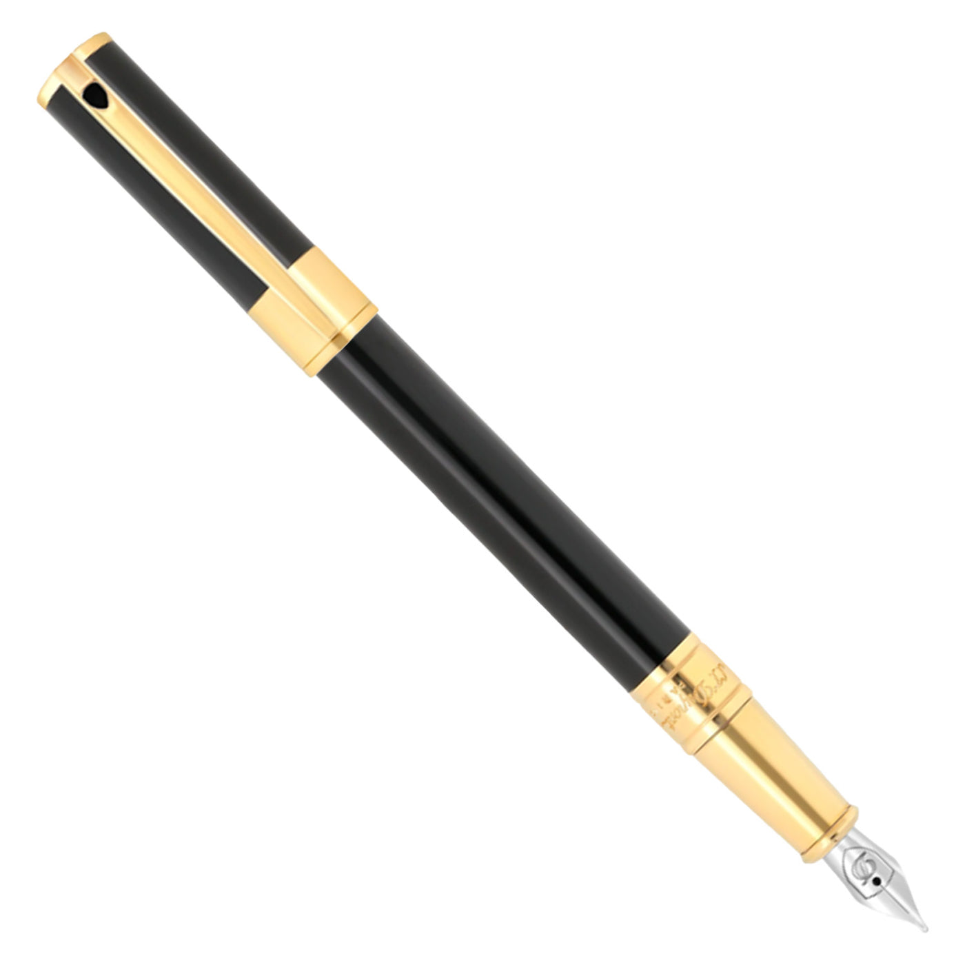 S. T. Dupont D-Initial Fountain Pen - Black GT