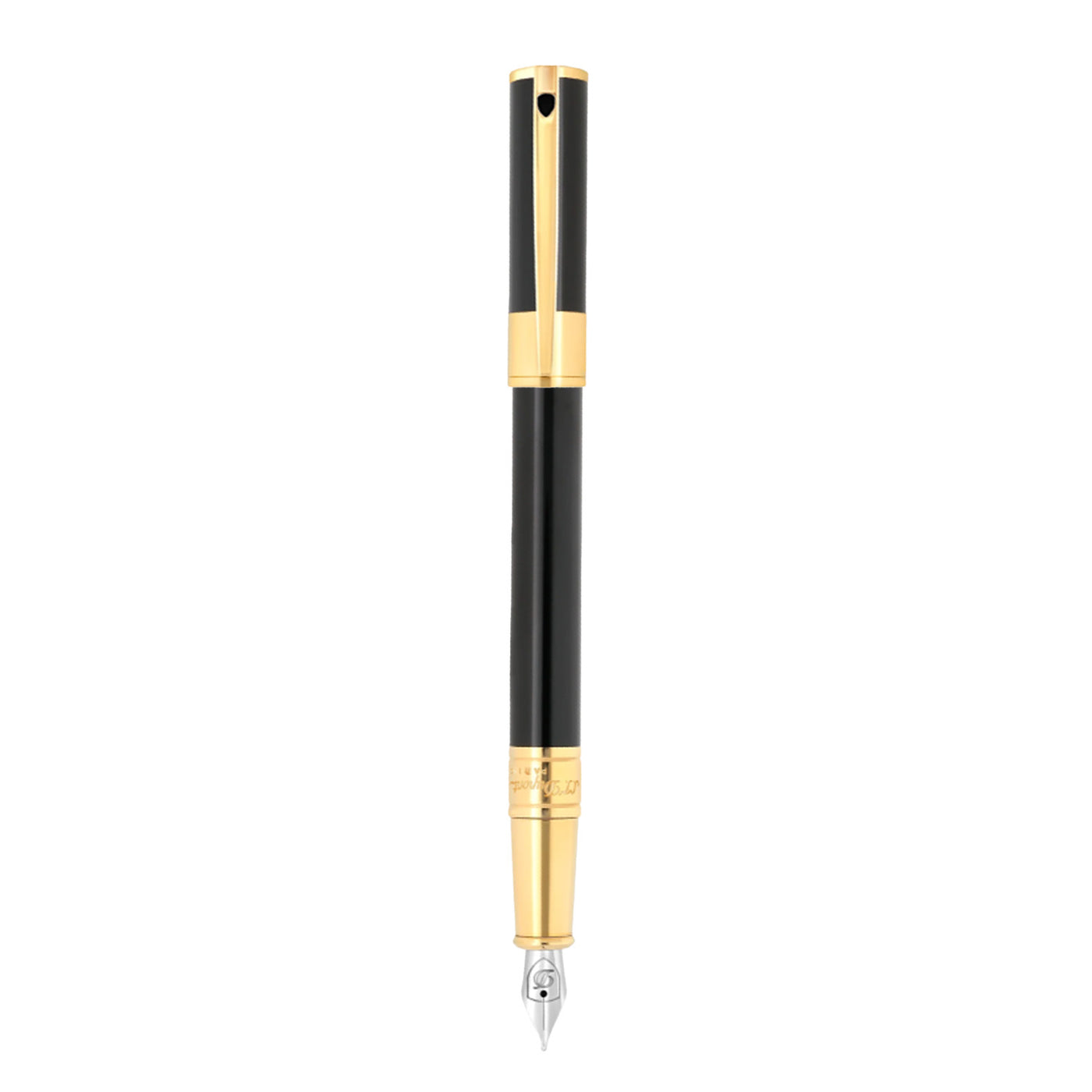 S. T. Dupont D-Initial Fountain Pen - Black GT