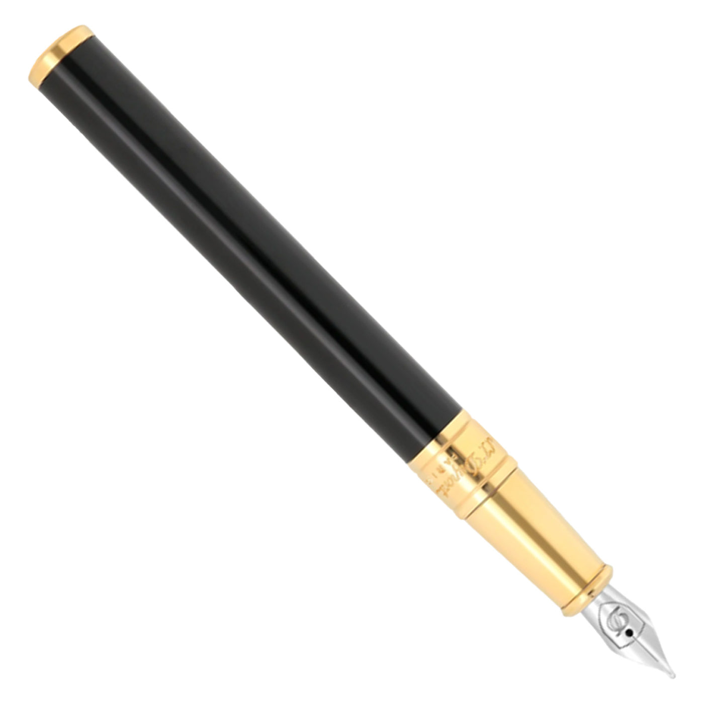 S. T. Dupont D-Initial Fountain Pen - Black GT