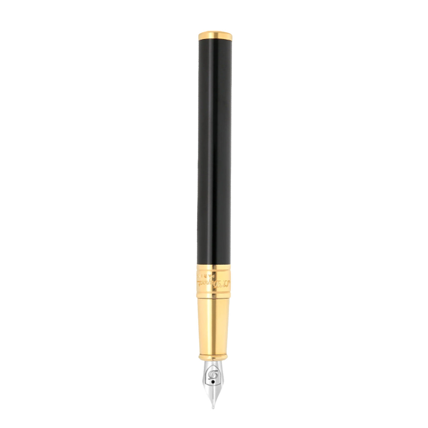 S. T. Dupont D-Initial Fountain Pen - Black GT