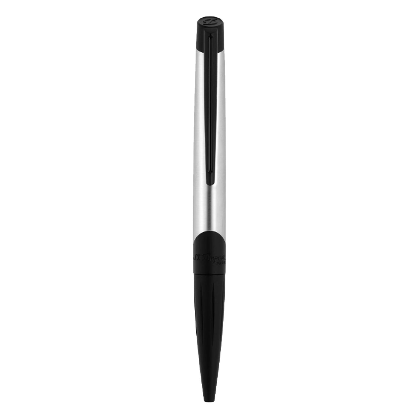 S. T. Dupont Defi Milenium Ball Pen - Brushed Chrome & Matt Black