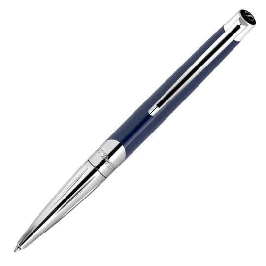 S. T. Dupont Defi Milenium Ball Pen - Dark Blue & Chrome