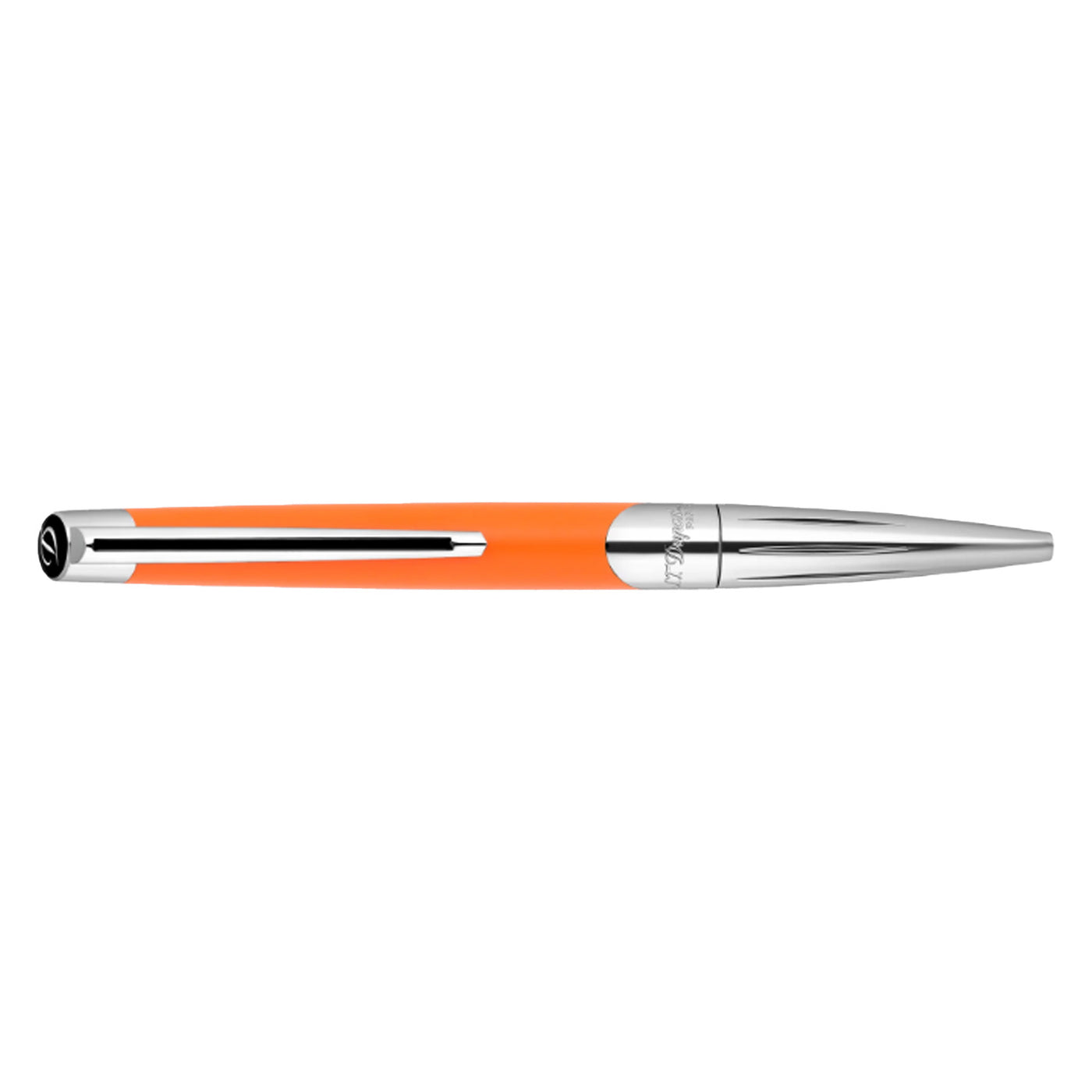 S. T. Dupont Defi Milenium Ball Pen - Matt Orange & Chrome