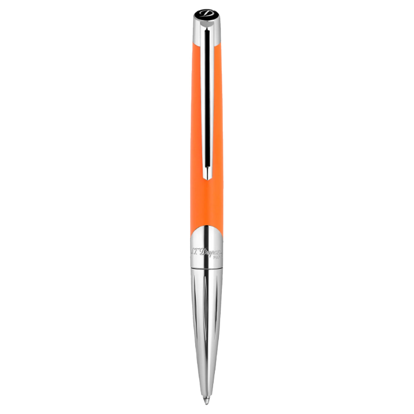 S. T. Dupont Defi Milenium Ball Pen - Matt Orange & Chrome