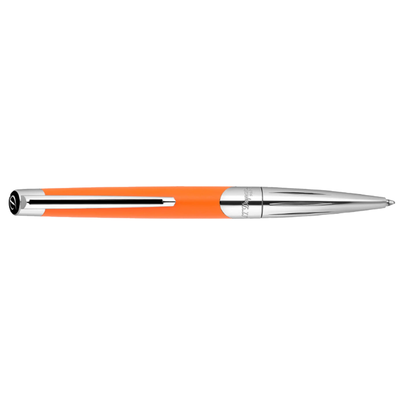 S. T. Dupont Defi Milenium Ball Pen - Matt Orange & Chrome