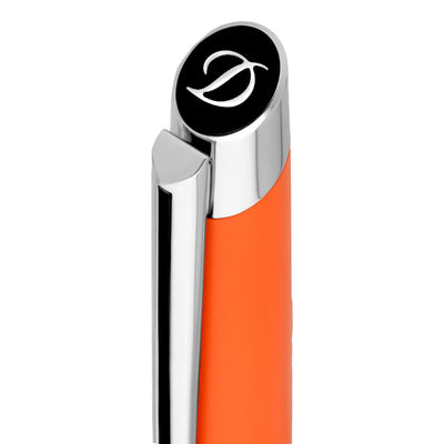 S. T. Dupont Defi Milenium Ball Pen - Matt Orange & Chrome