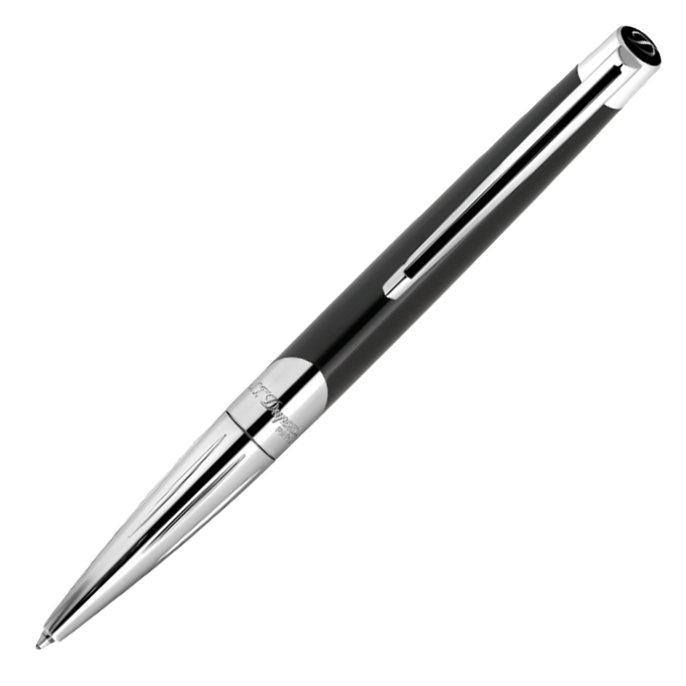 S. T. Dupont Defi Milenium Ball Pen - Shiny Black & Chrome